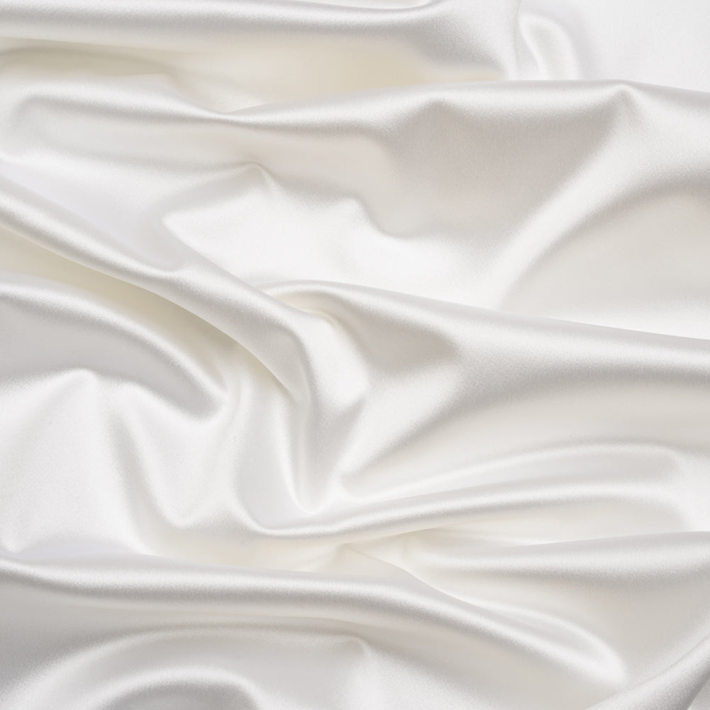 Stretch Satin Made in Italy - Swan White with White Backing - Premium Collection - Joann Fabrics