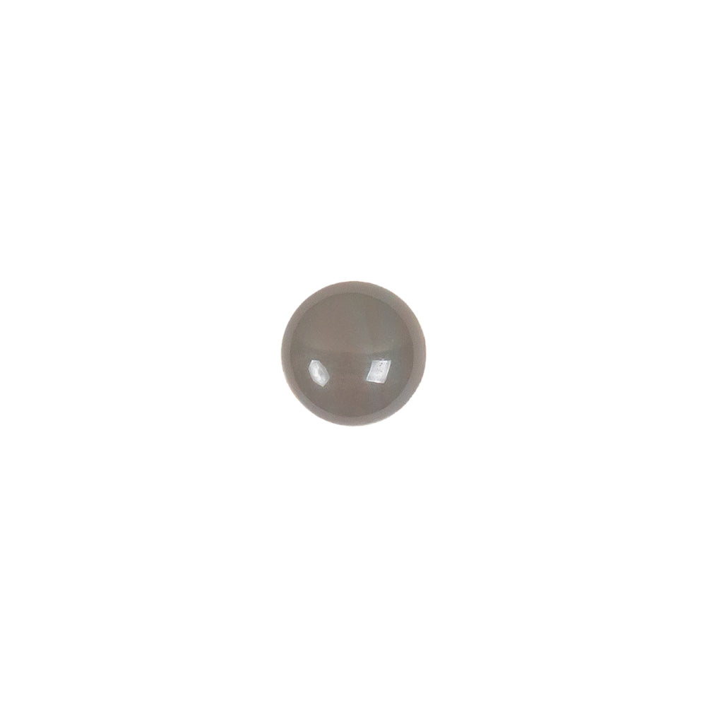 European Dark Gray Half Domed Self Black Glass Button - 12L/7.5mm - Joann Fabrics
