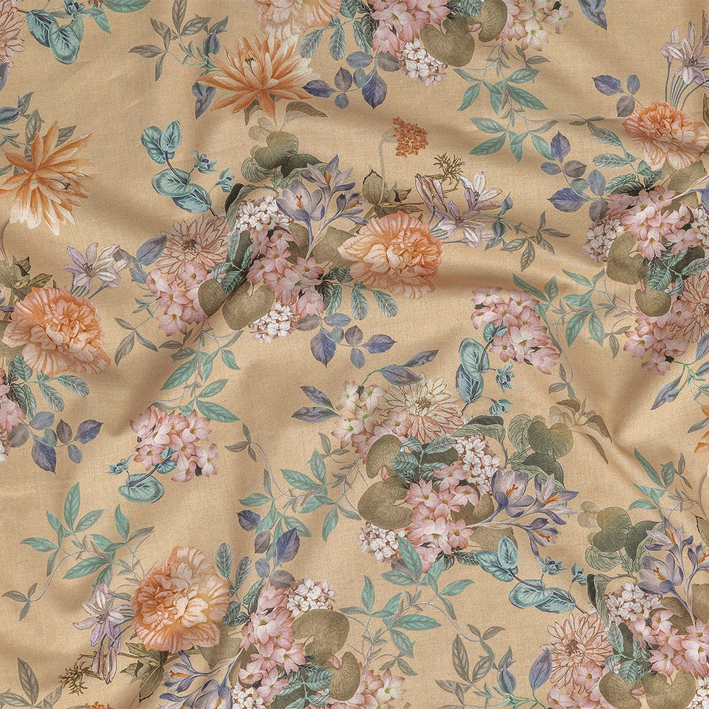 Cotton Voile - Bisque Floral - Trifling Thoughts Print - Mood Exclusive Kenko Collection - Joann Fabrics