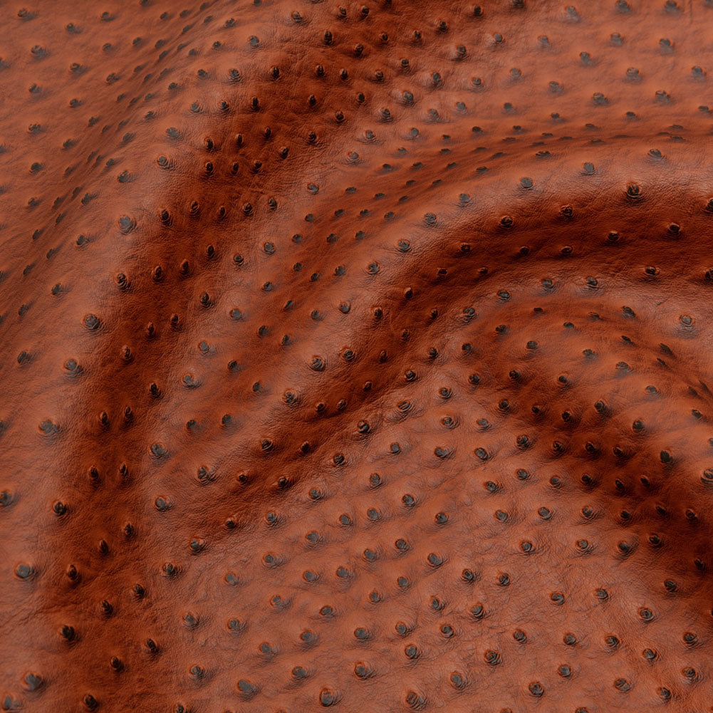 Kidepo Chestnut Faux Ostrich Leather Vinyl - Joann Fabrics