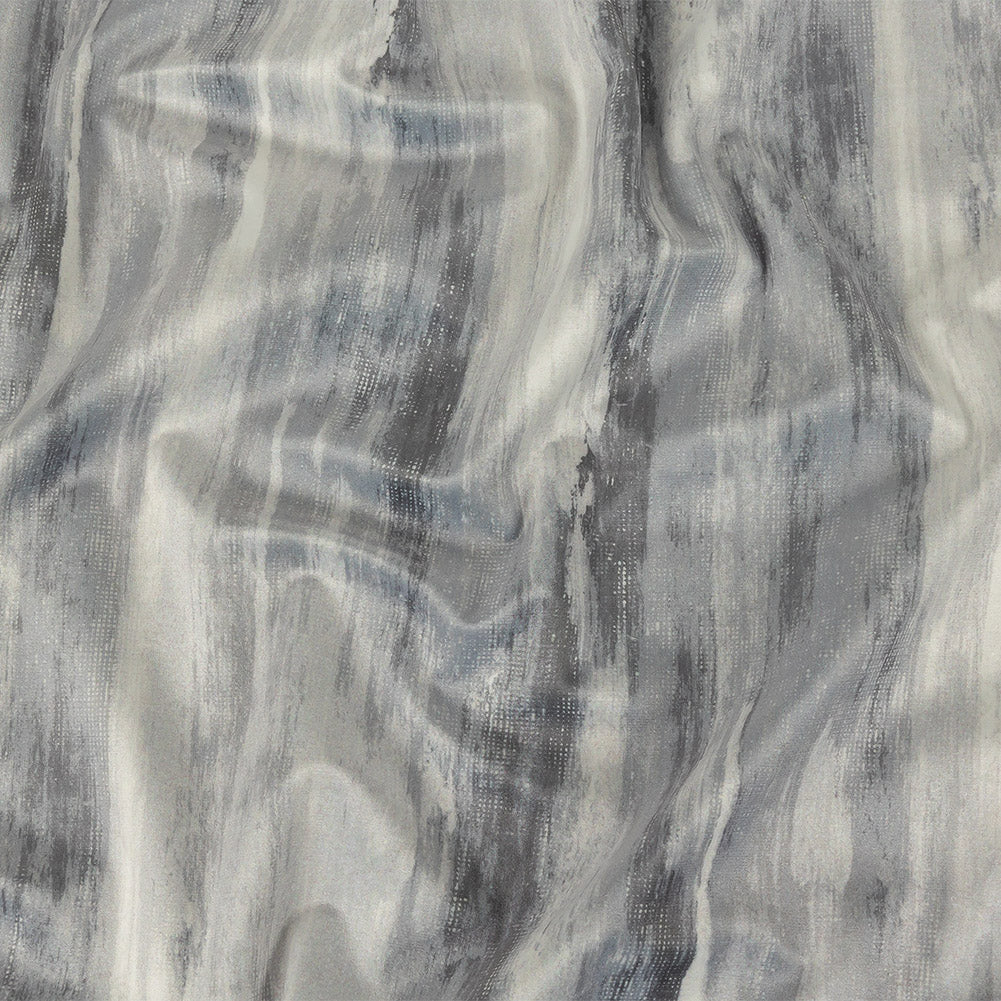 Polyester Knit Microvelvet Print - Slate Brushstrokes - British Imported - Joann Fabrics