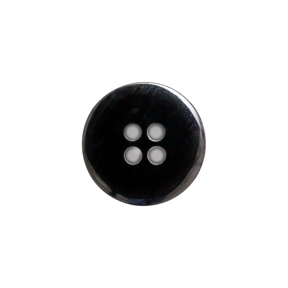 Italian Black Abstract 4-Hole Plastic Button - 28L/18mm - Joann Fabrics