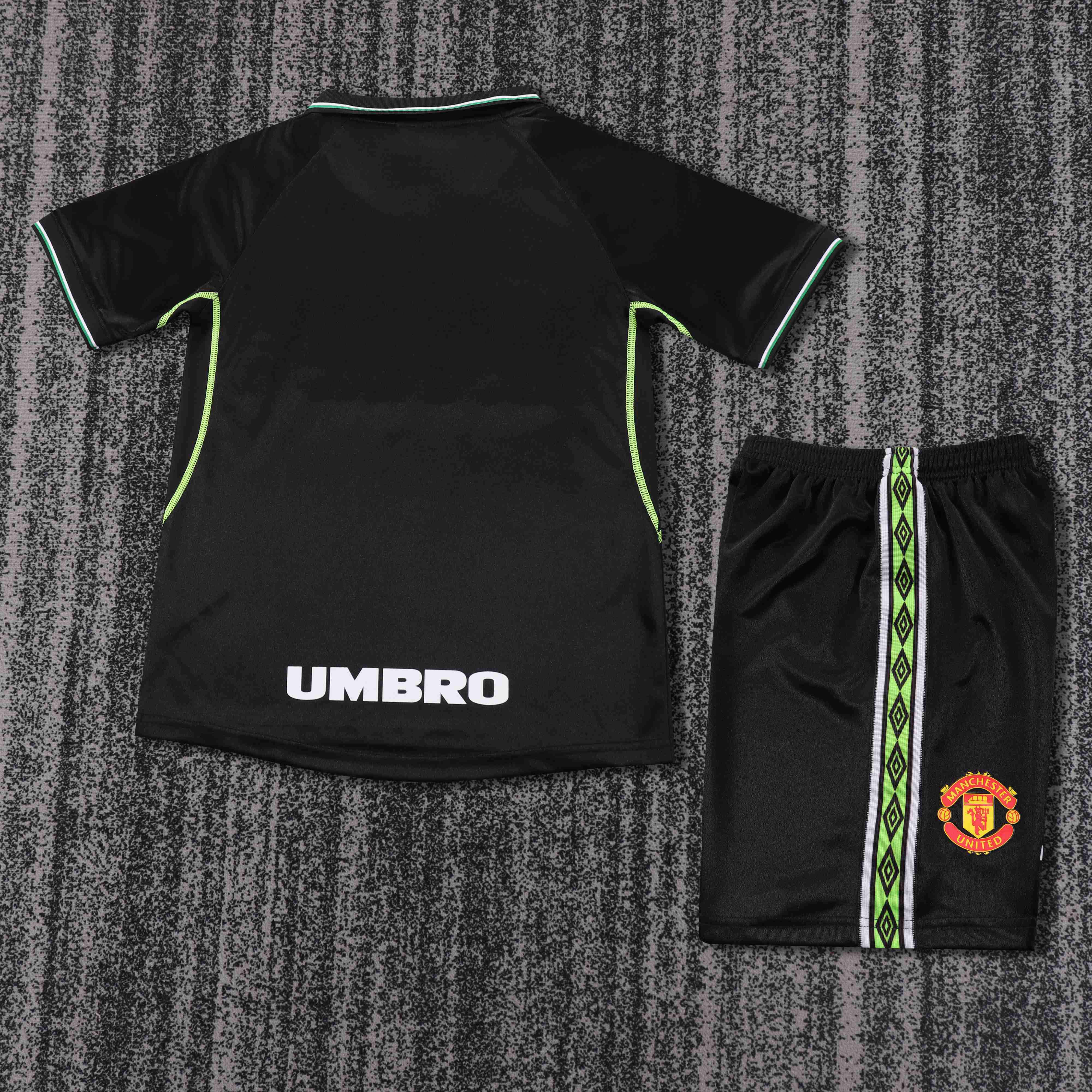 1998-1999 Retro Manchester United Third Away Football Shirt 1:1 Thai Quality Kids Size