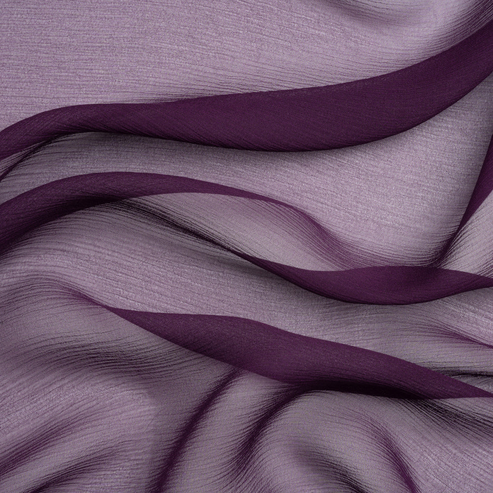 Crinkled Silk Chiffon - Blackberry - Premium Collection - Joann Fabrics