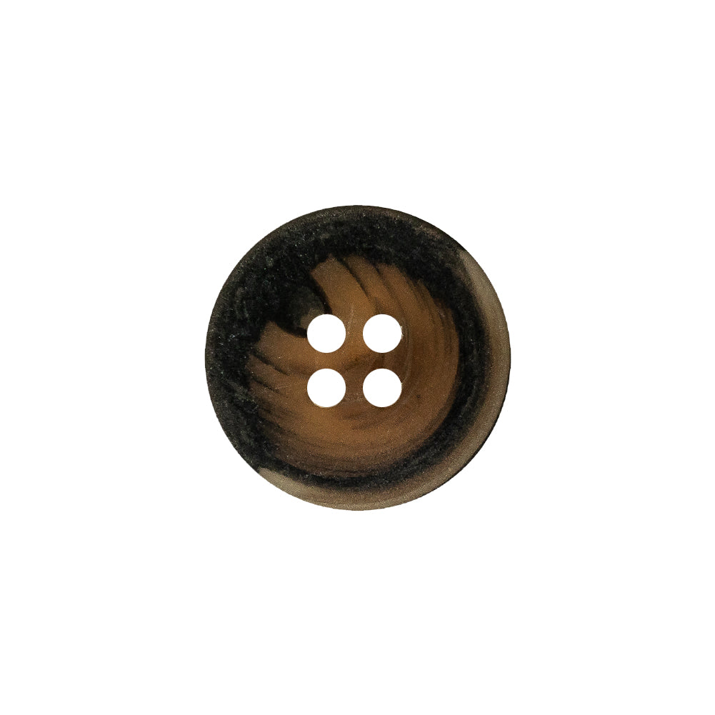 Sepia and Shale Swirls Low Convex Plastic 4-Hole Button - 28L/18mm - Joann Fabrics
