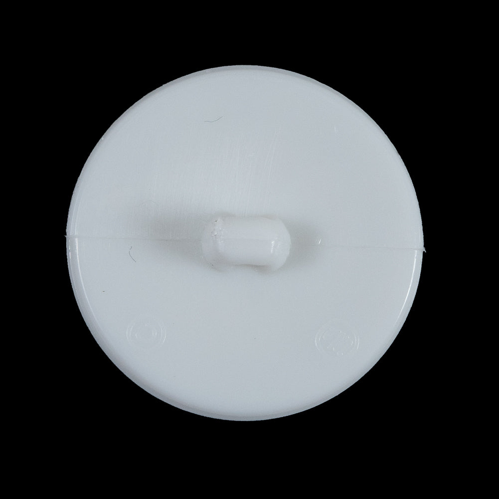 White Plastic Gem Shank-Back Button - 44L/28mm - Joann Fabrics