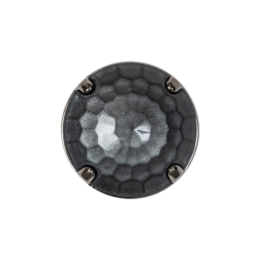 Slipstream and Gunmetal 2-Piece Faceted Shank Back Button - 36L/23mm - Joann Fabrics