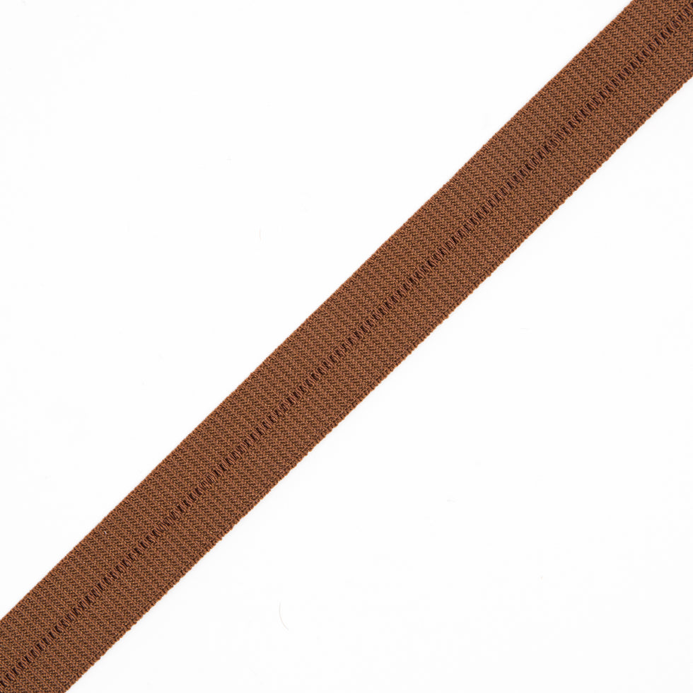 Brown Stretch Fold Over Grosgrain - 0.625