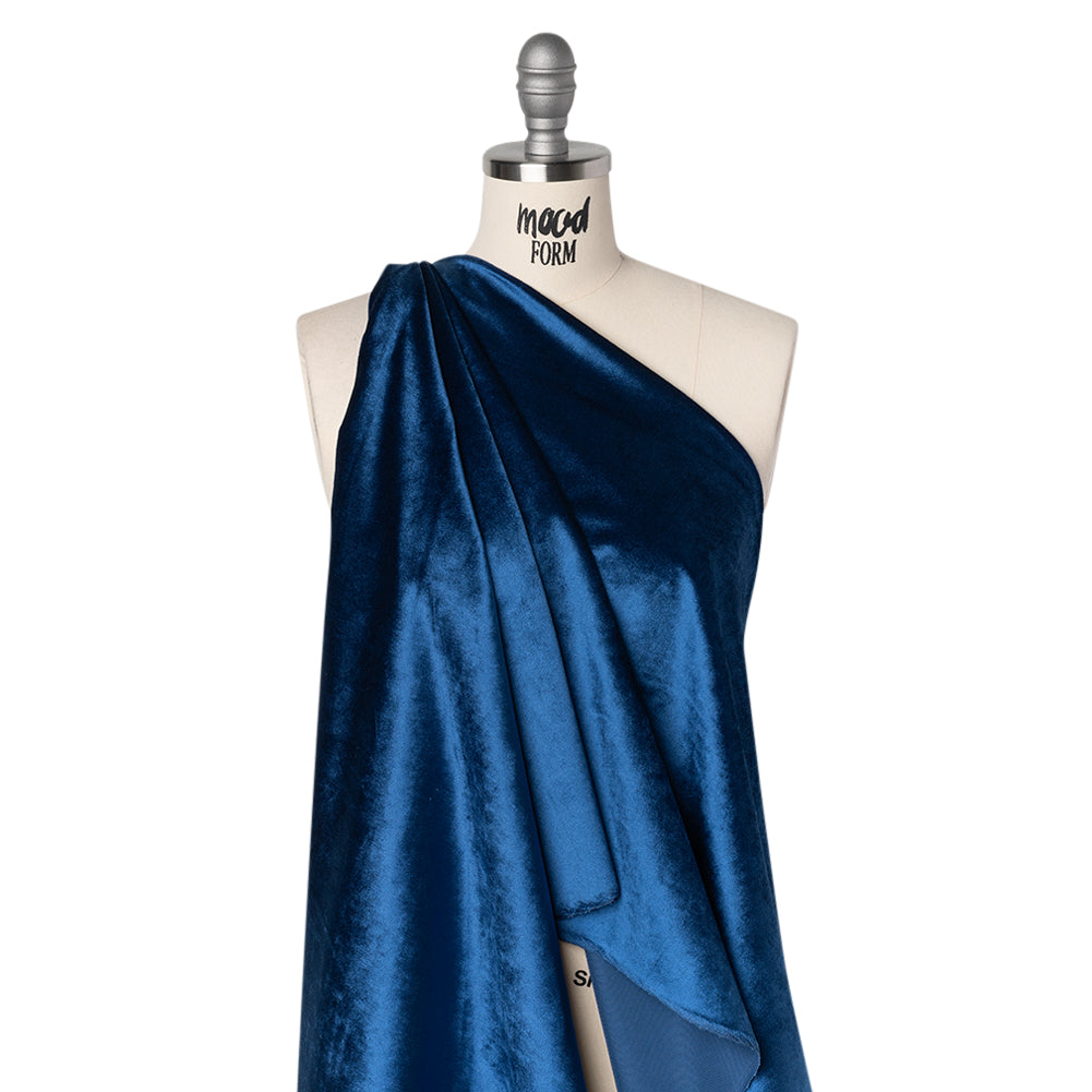 Polyester Velvet - Bright Blue - Helene Collection - Joann Fabrics