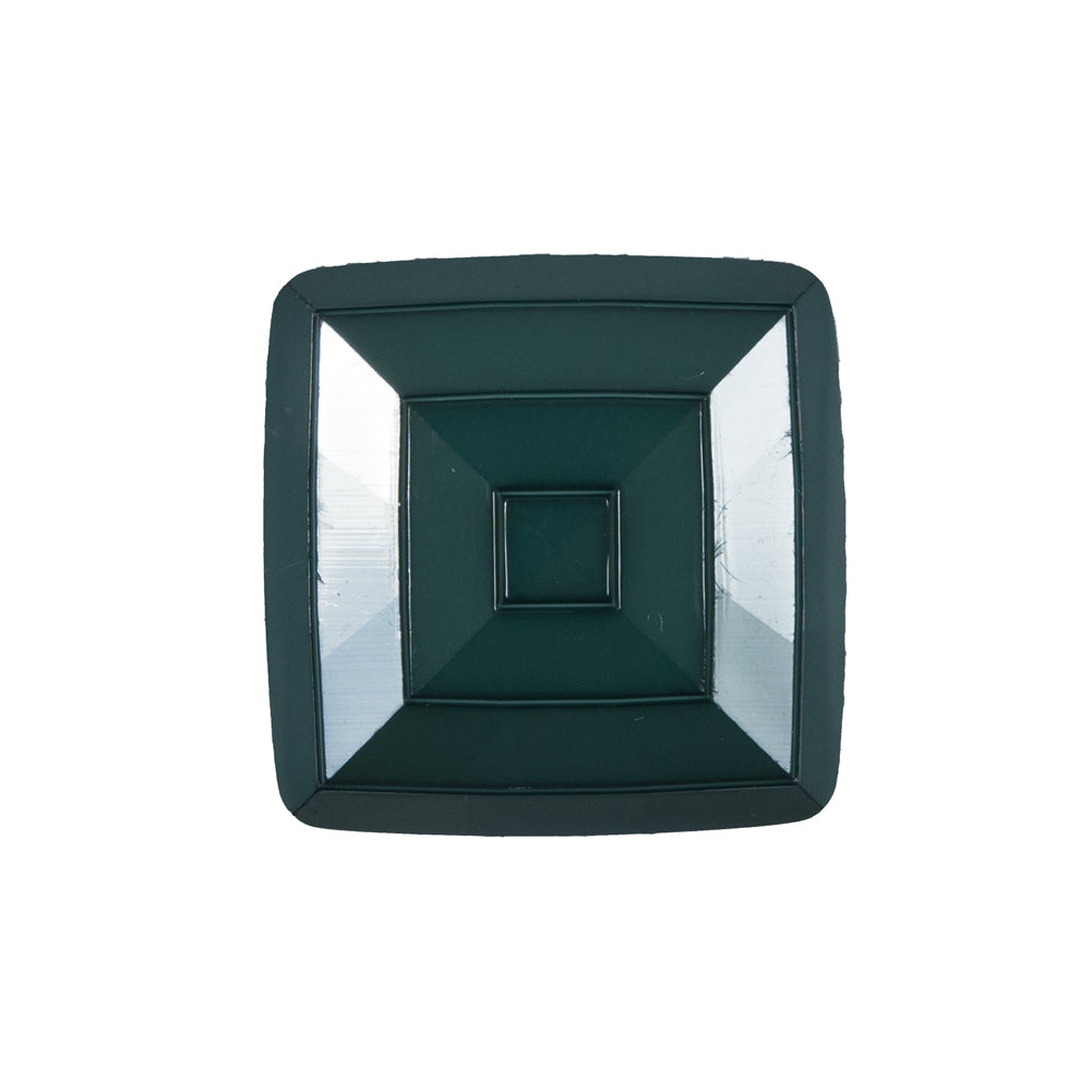 Italian Sycamore Green Square Plastic Button - 36L/23mm - Joann Fabrics