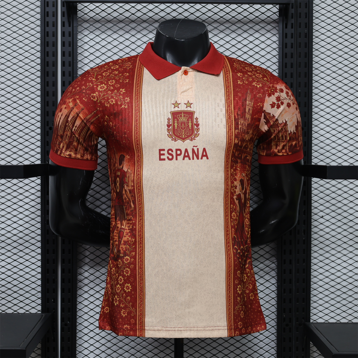 Spain 2026 Champagne Black Special Jersey - Player Version - UnitedFutballJersey