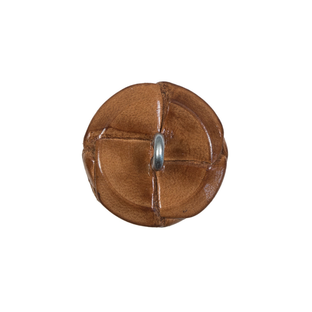 Lacquered Natural Leather Button - 32L/20mm - Joann Fabrics