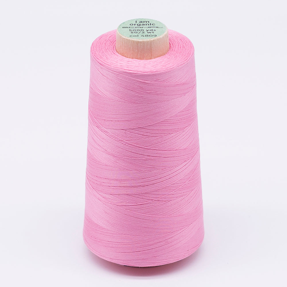 SCANFIL® 50wt Organic Pima Cotton Thread 5000 yd Cones - 4809 Candy Pink - Joann Fabrics