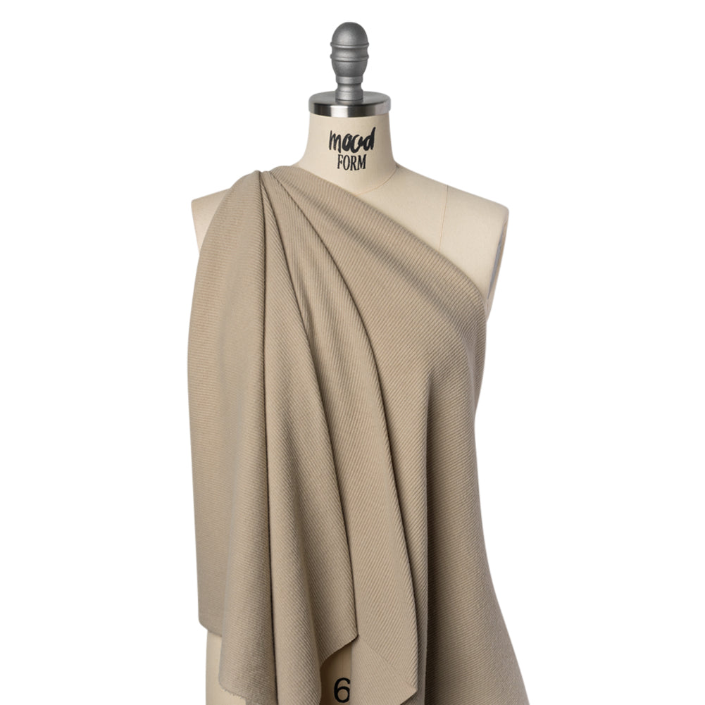 Stretch Brushed Double Face 2x2 Rib Knit - Taupe - Deadstock - Joann Fabrics