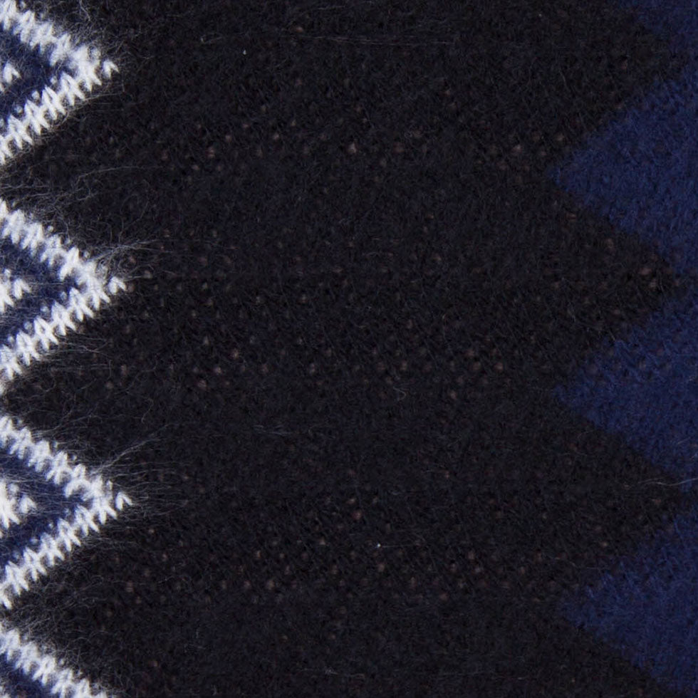 Navy, Black and Gray Big Zig Zags Soft Sweater Knit - Joann Fabrics