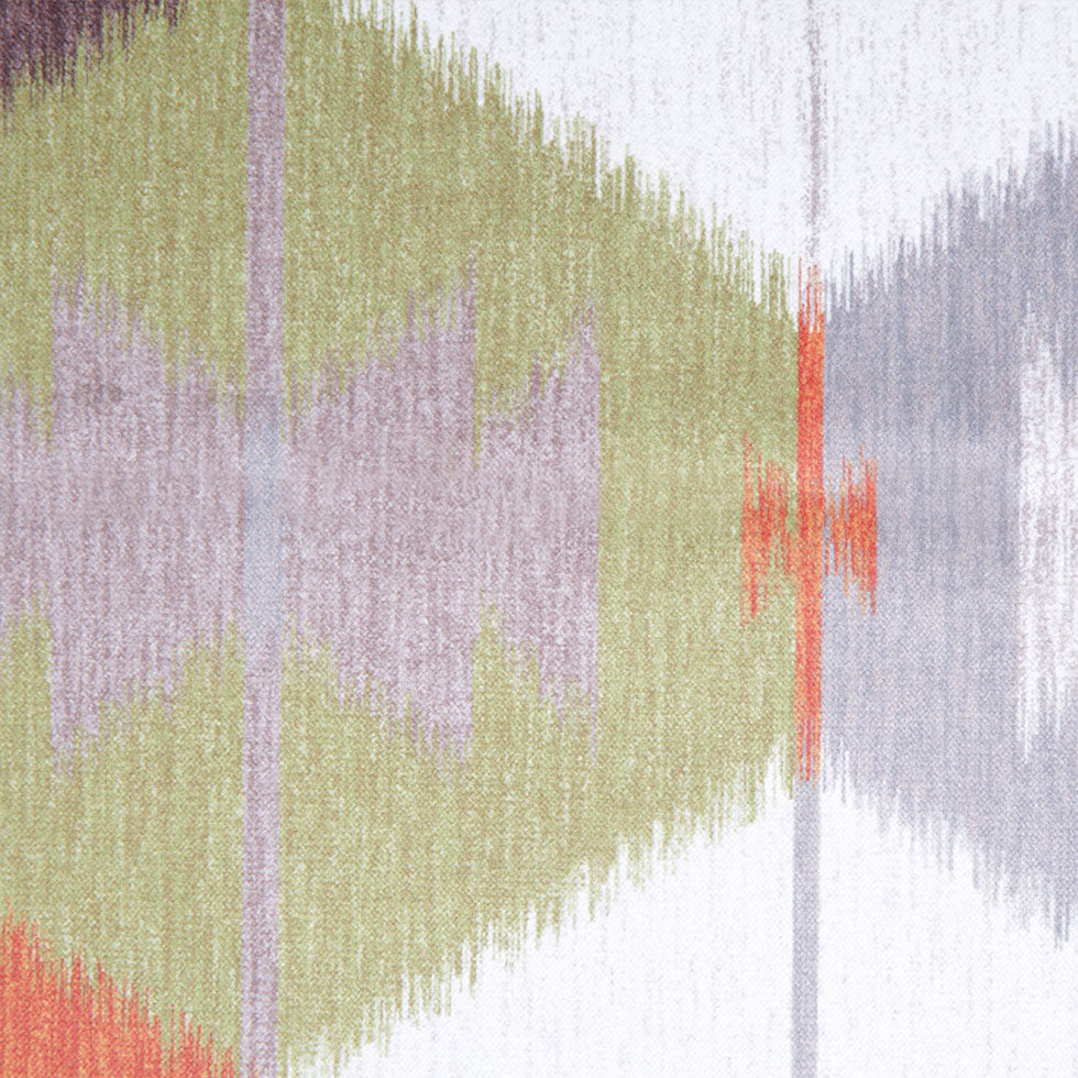 Orange Large-Scale Ikat Geometric Upholstery Velvet - Joann Fabrics