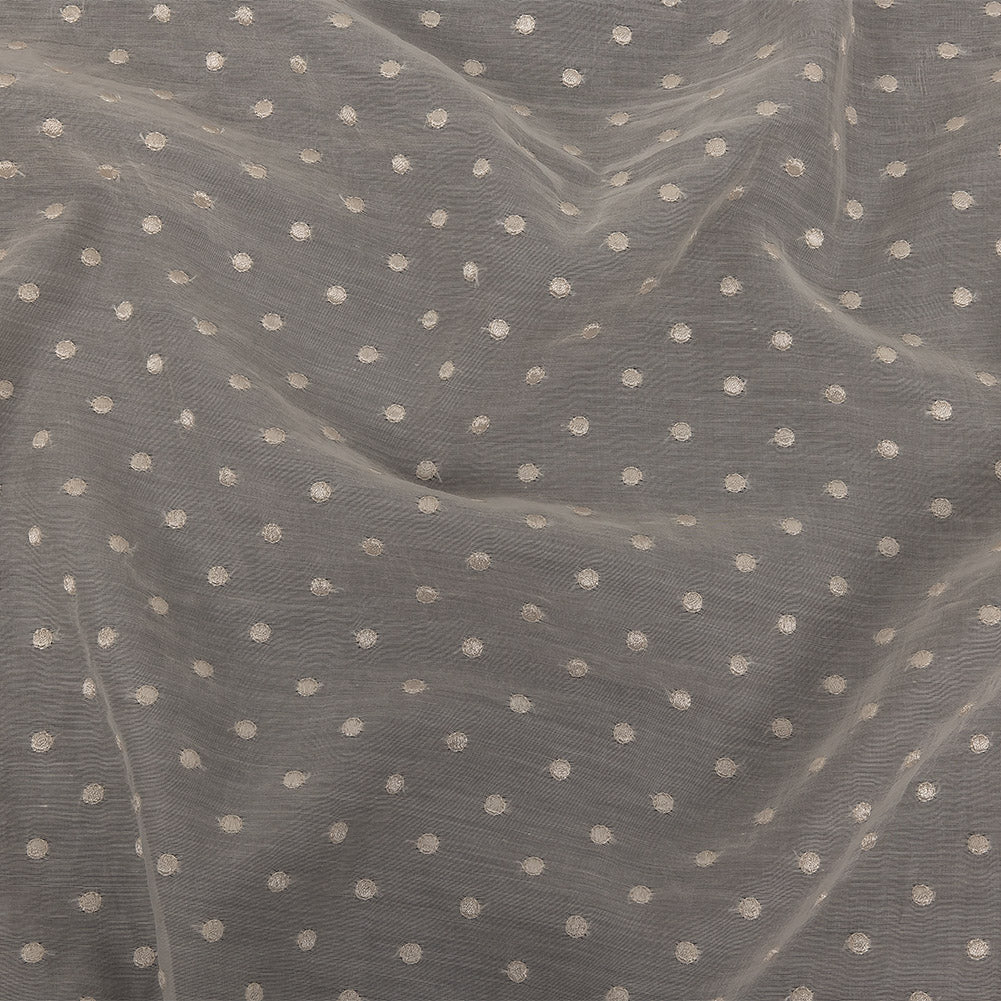 Famous Australian Designer Frozen Dew Embroidered Dots Cotton and Silk Voile - Joann Fabrics
