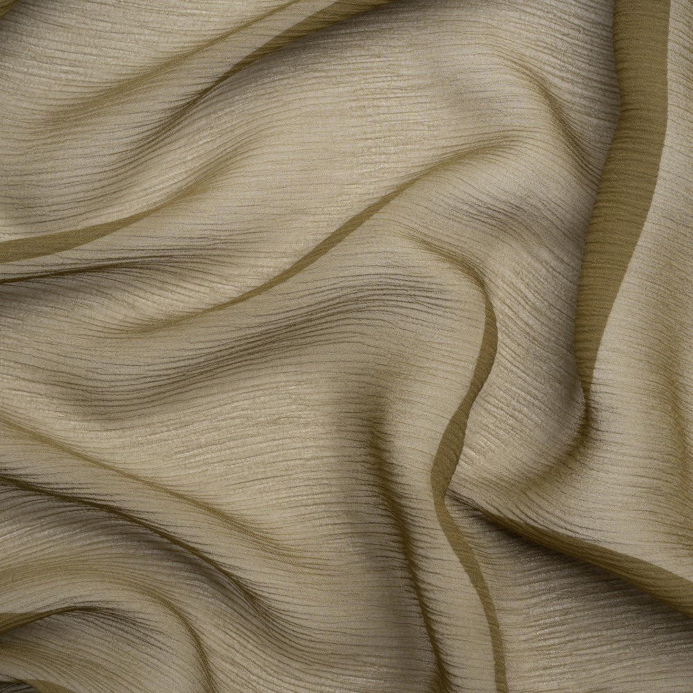 Crinkled Silk Chiffon - Olive Green - Premium Collection - Joann Fabrics