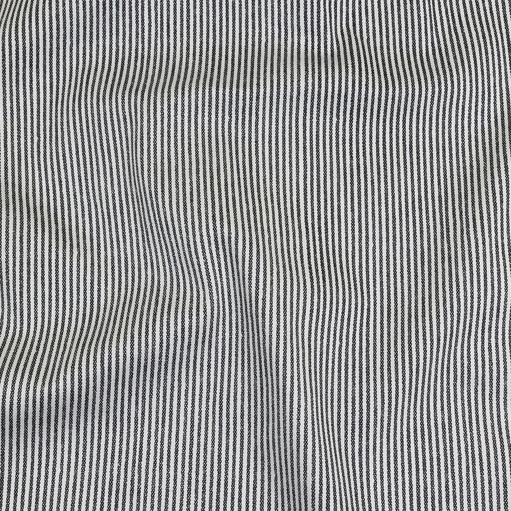 White and Dark Gray Loopy Stripes Stretch Cotton Twill - Joann Fabrics