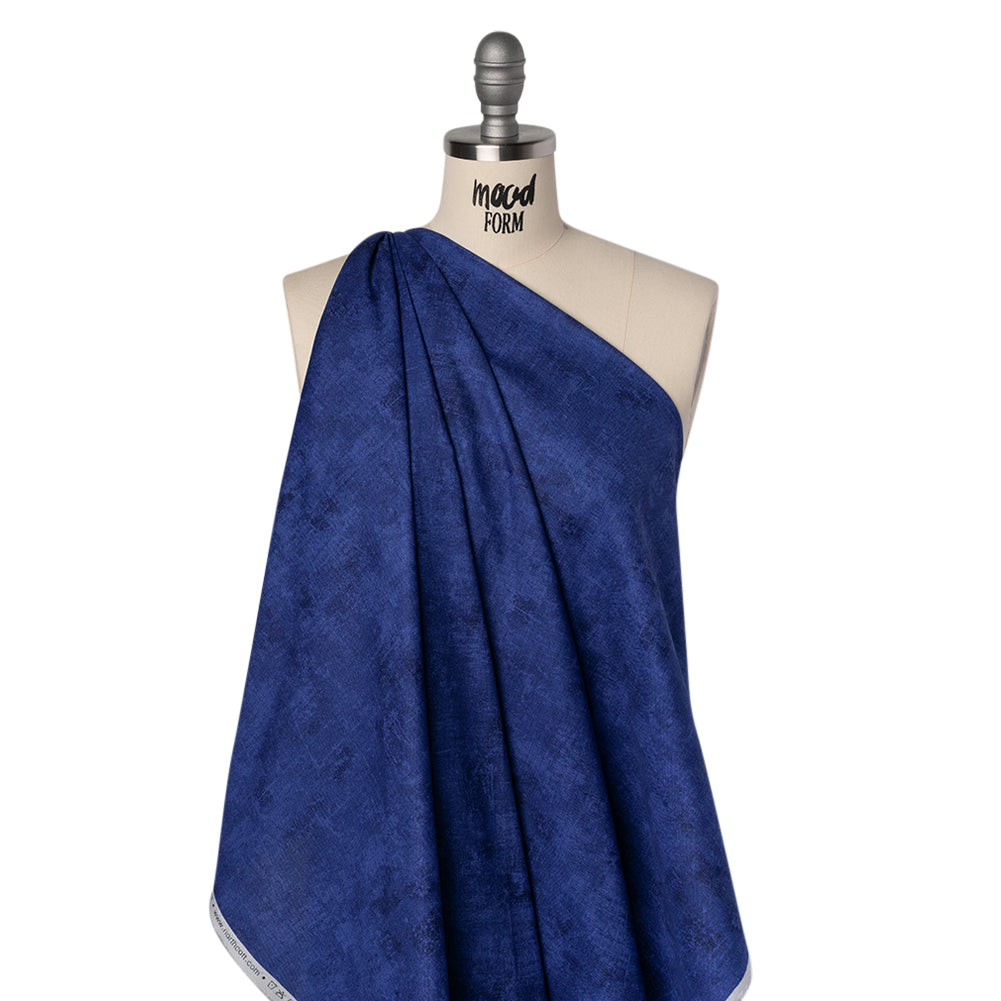 Printed Quilting Cotton by Northcott - Indigo Painterly Texture - Canvas Collection - Joann Fabrics