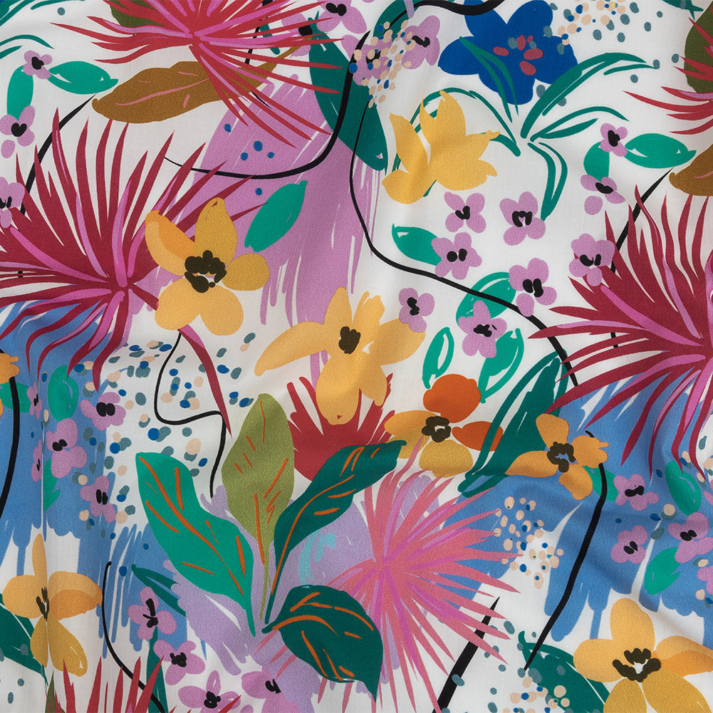 Mood Exclusive White Sidewalk Chalk Safari Cotton Shirting - Joann Fabrics