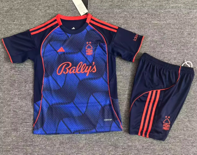 2025/2026 Nottingham Forest Third Away Football Jersey 1:1 Thai Quality Kids Size