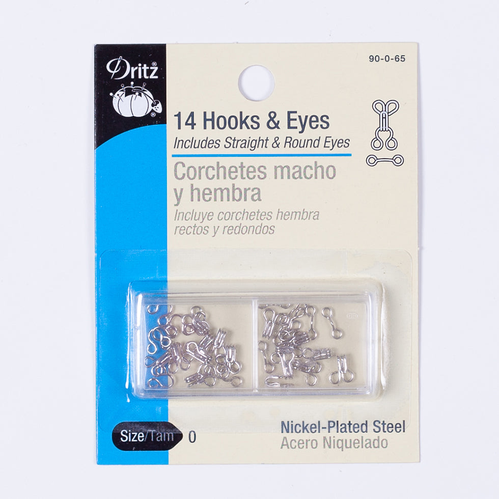 Dritz 14 Nickel Hooks & Eyes - Size 0 - Joann Fabrics