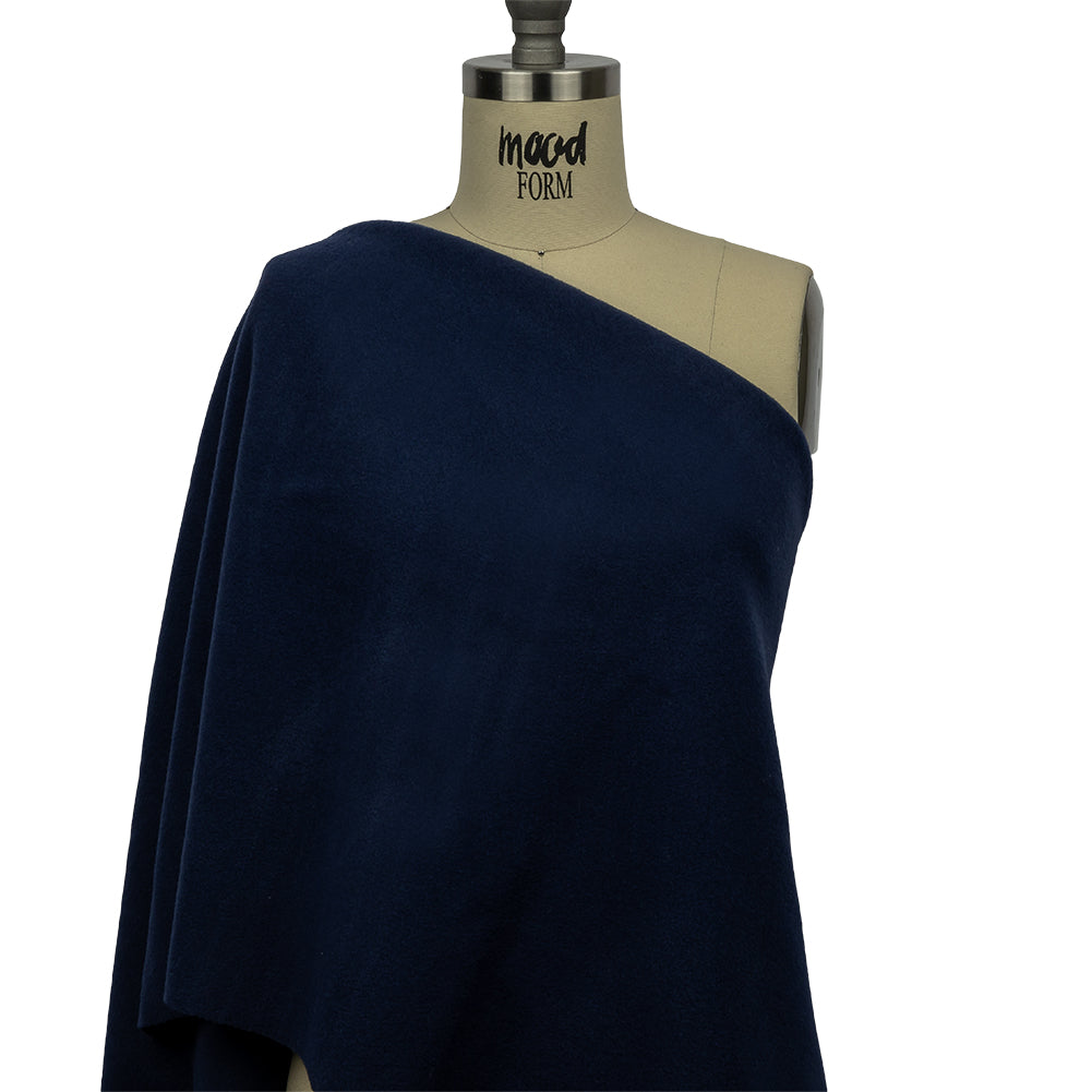 Wool and Cashmere Coating Made in Italy - Navy - Alberini Collection - Joann Fabrics