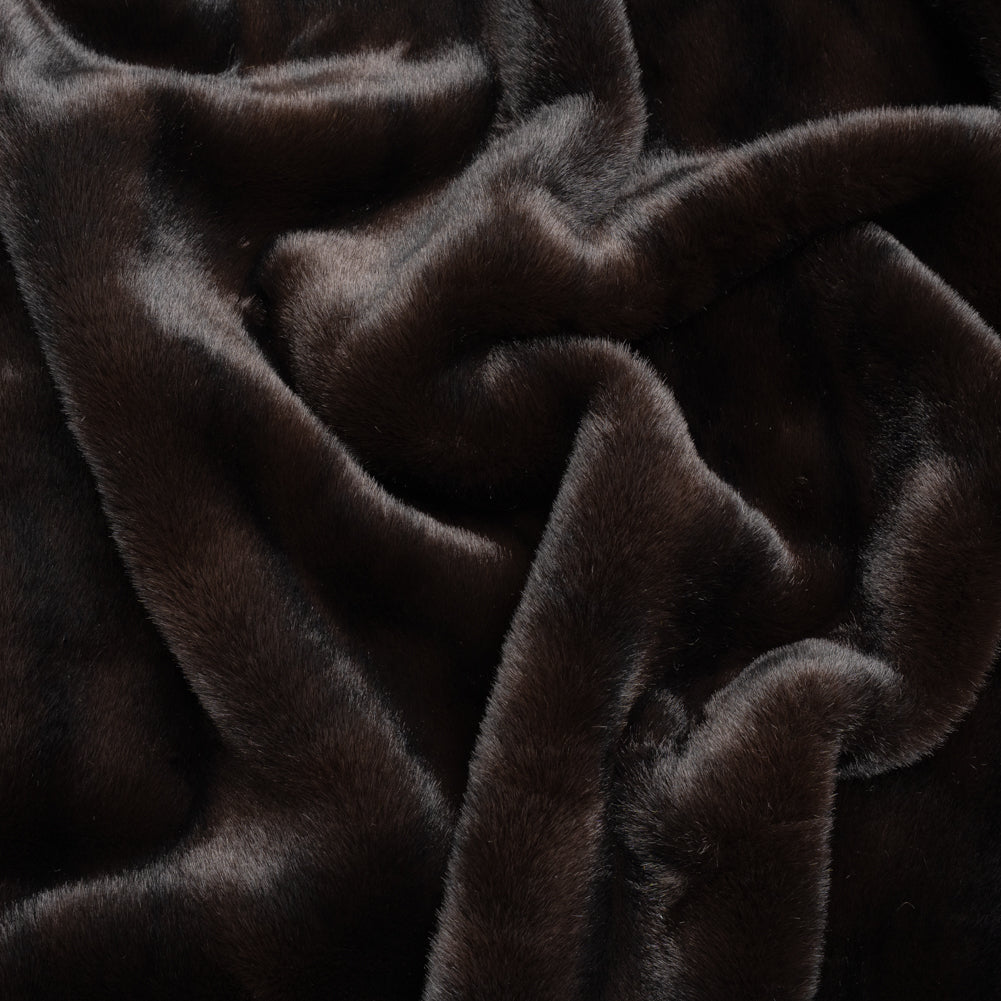 Plush Short Pile Recycled Polyester Faux Fur - Dark Chocolate Brown - Joann Fabrics