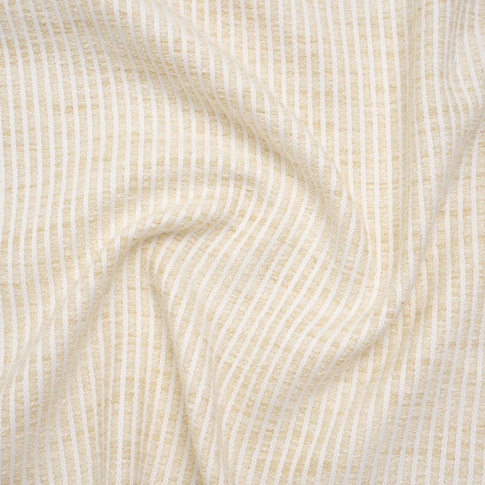 Polyester Boucle Woven - Oyster Stripes - British Imported - Joann Fabrics