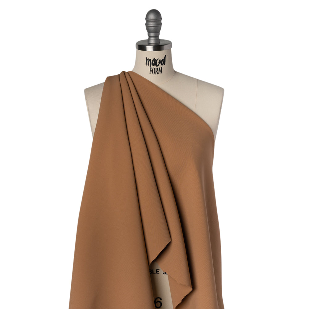 Stretch Recycled Polyester and Viscose Double Cloth - Tan - Deadstock - Joann Fabrics