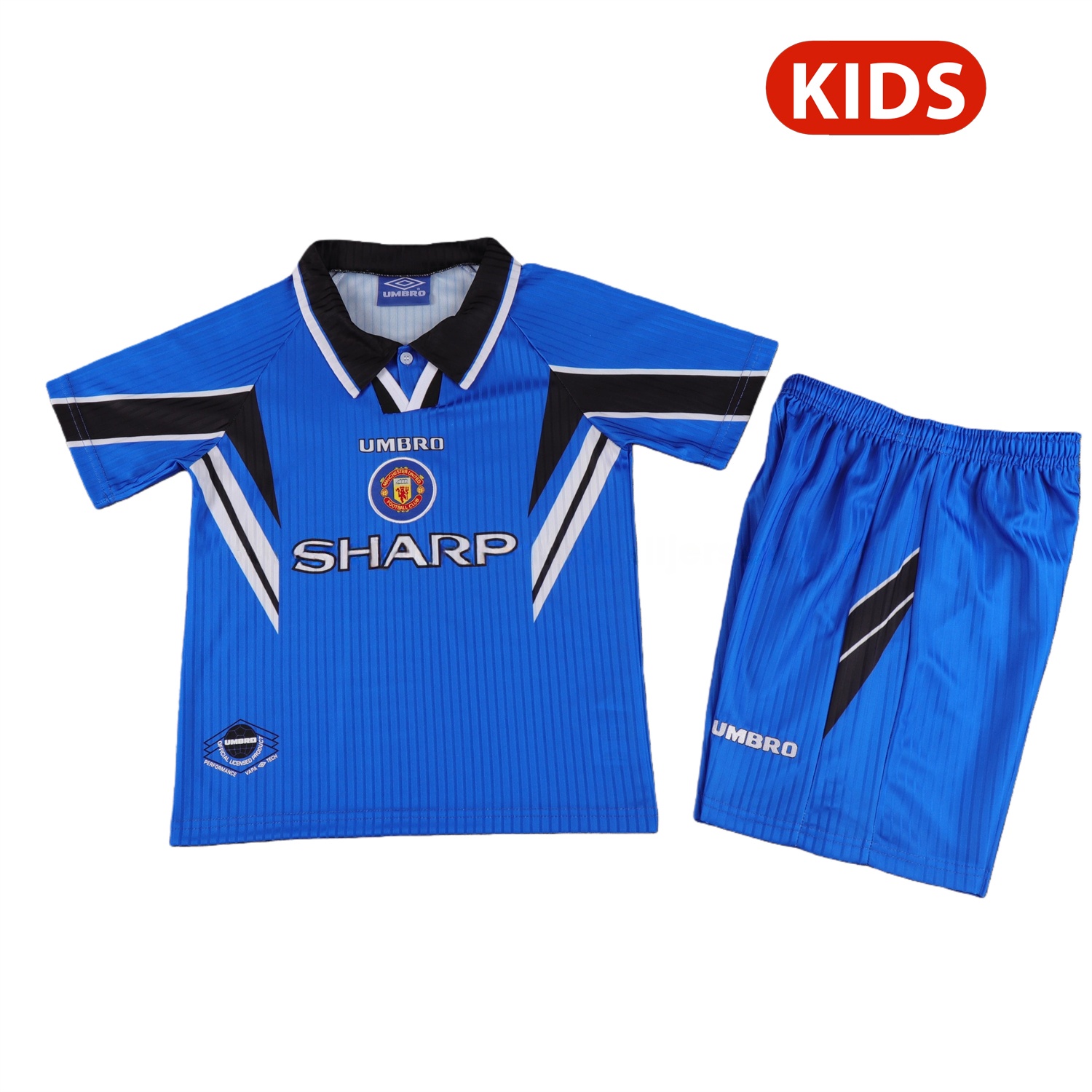 Retro Manchester United 1996-98 Away Kids Kit - UnitedFutballJersey