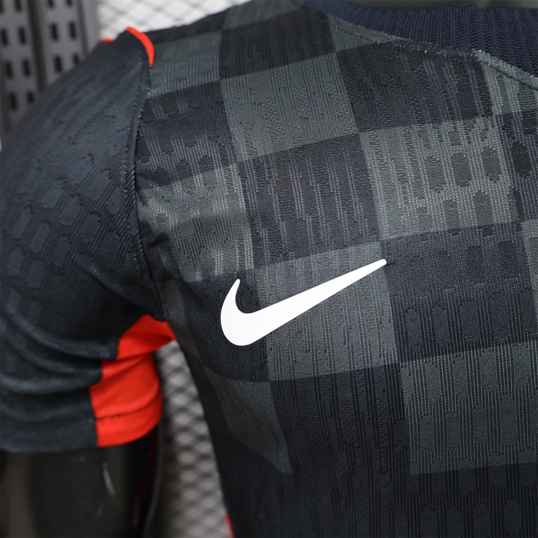 Croatia 2026 Dark Gray Checkered Pattern Checkerboard Special Edition Jersey - Player Version - UnitedFutballJersey