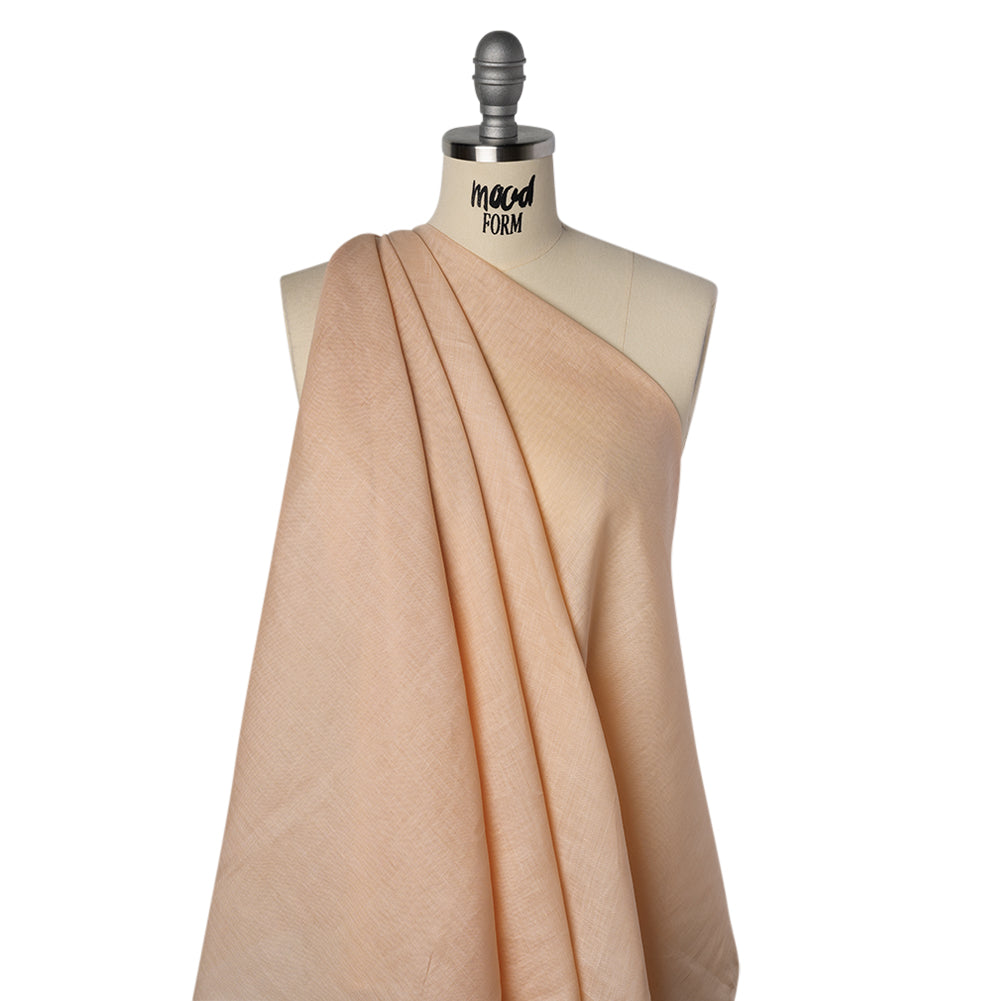 Plain Dyed Lightweight Linen Woven - Cream Pink - Famous Australian Designer Deadstock - Joann Fabrics