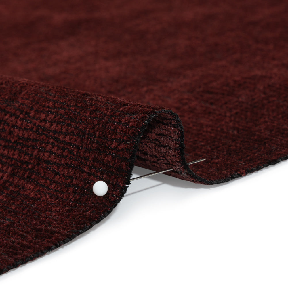 Chenille Upholstery Woven with Latex Backing - Merlot - Lovell Collection - Joann Fabrics
