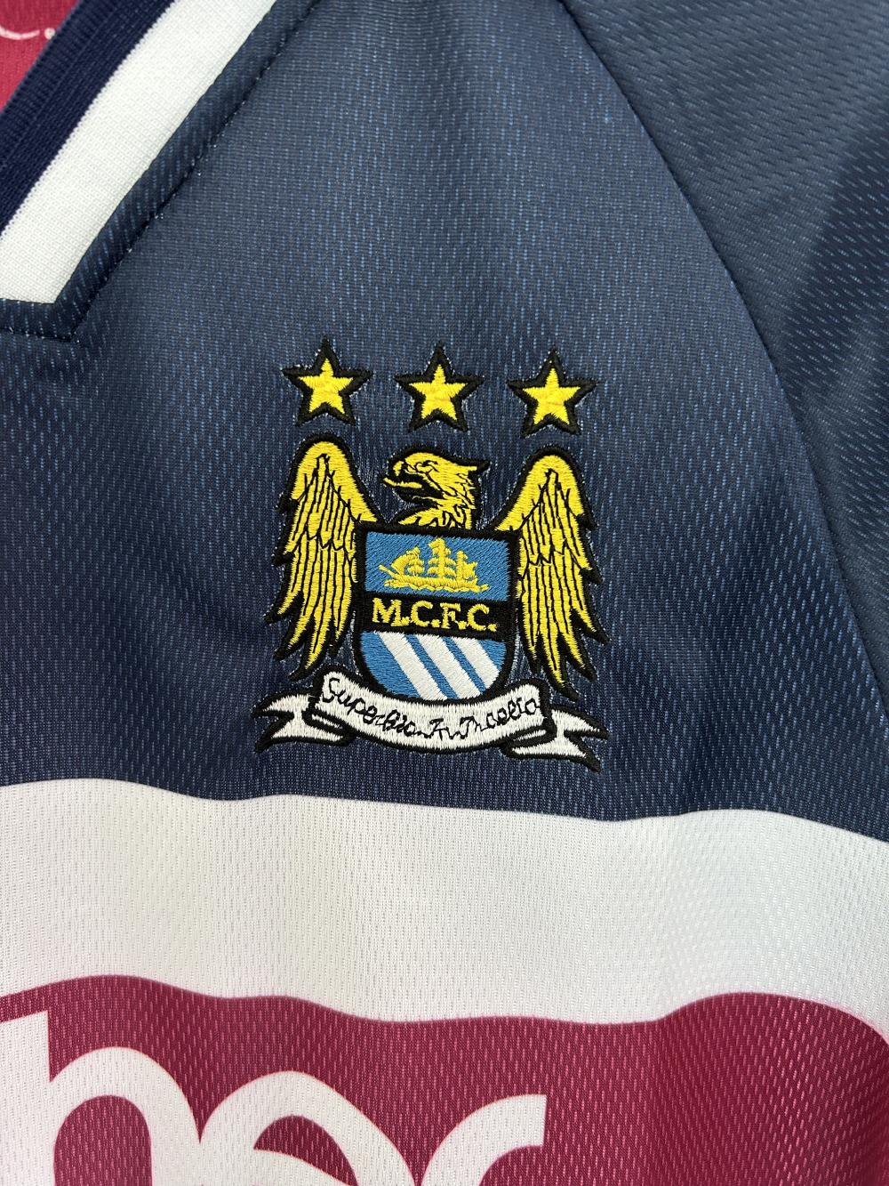 1997-1998 Retro Manchester City Away Football Shirt 1:1 Thai Quality
