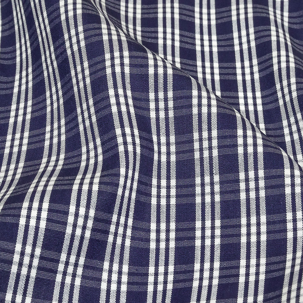 Astral Aura and White Plaid Twill Cotton Shirting - Joann Fabrics