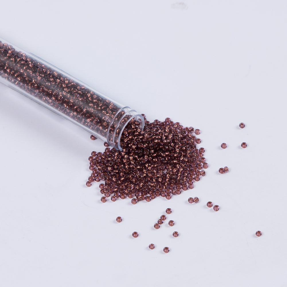 Copper Lined Amethyst Czech Seed Beads - Size 10 - Joann Fabrics