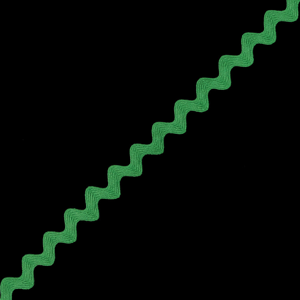 Grass Green Ric Rac Ribbon - 0.5