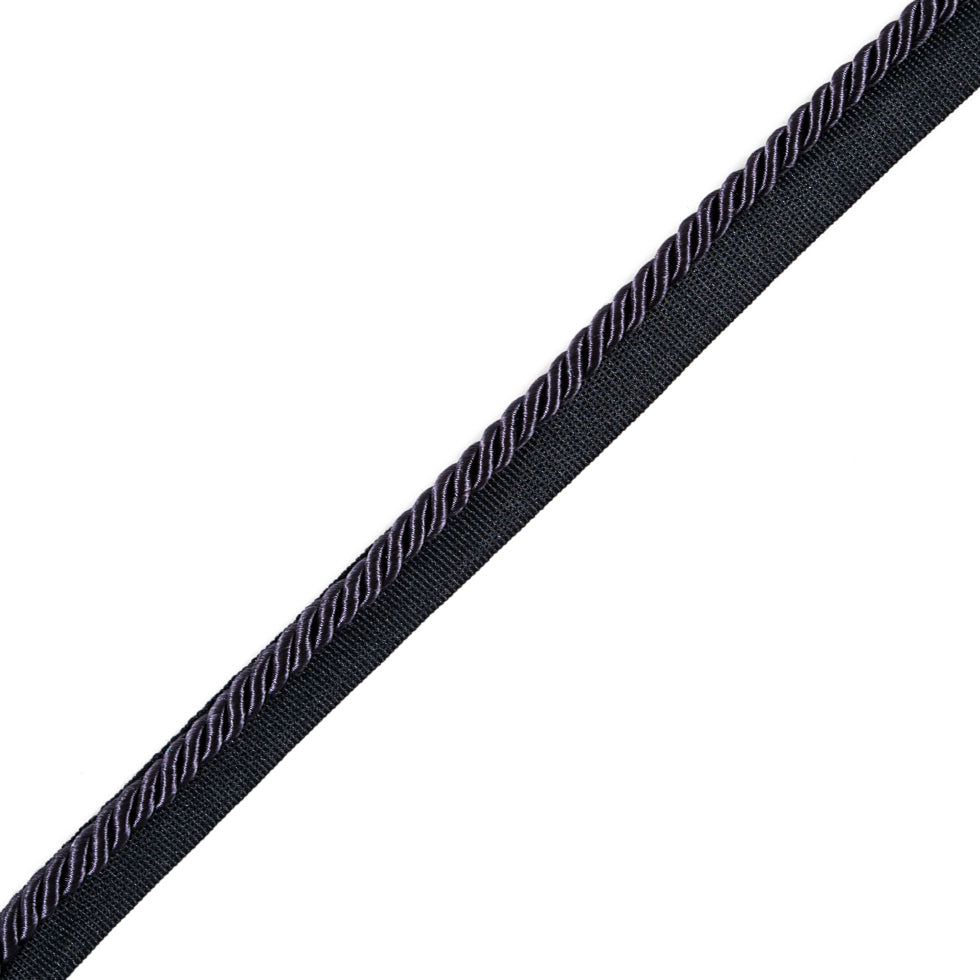 Navy Cotton Blend Twisted Cord Trim - 0.25