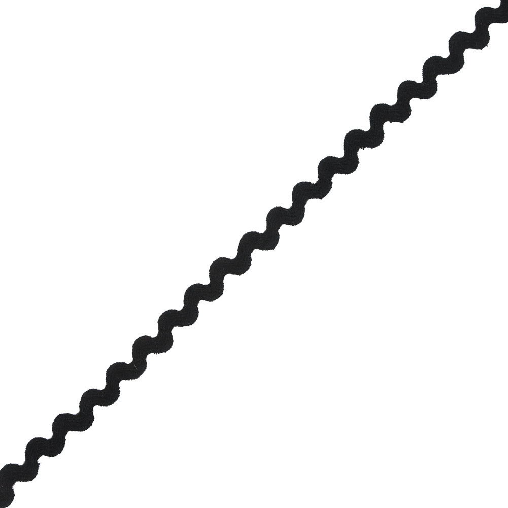 Black Ric Rac Trimming - 0.625