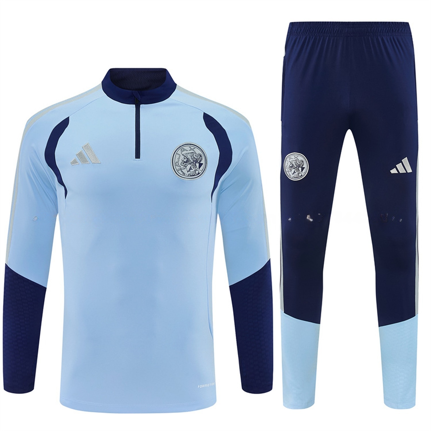 Ajax 26-27 Long Sleeve Training Set - Light Blue Top & Deep Blue Pants - UnitedFutballJersey