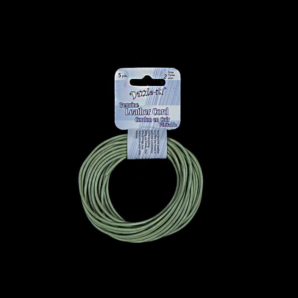 Dazzle-It Pistachio Genuine Leather Cord - 2mm - Joann Fabrics