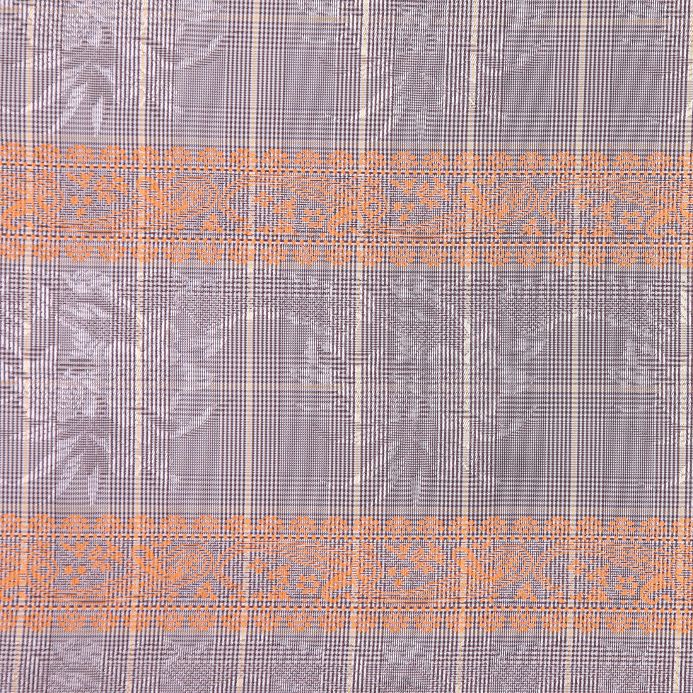 Brown and Orange Checked and Plaid Poly Taffeta - Joann Fabrics