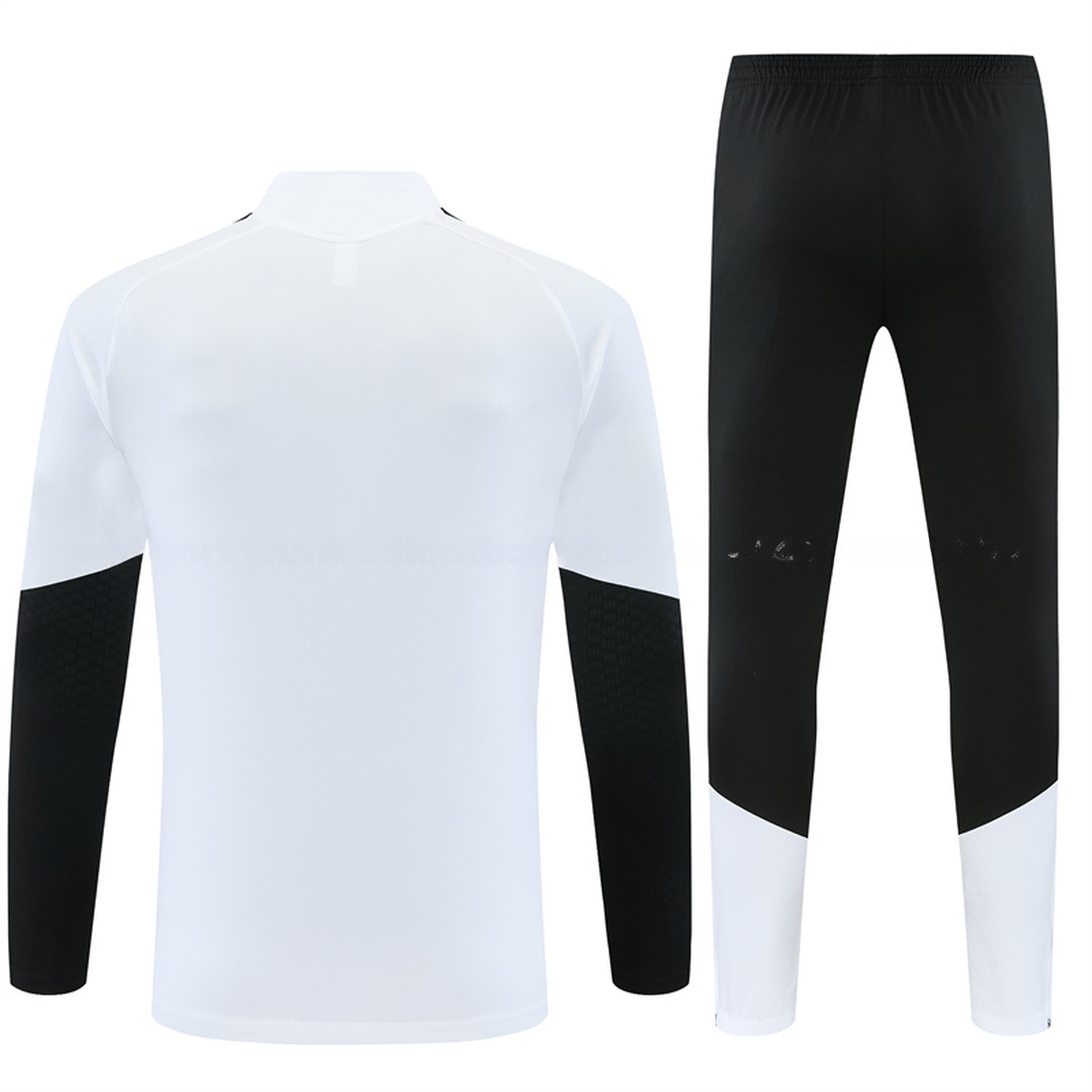 Juventus 26-27 Kids Long Sleeve Training Set - White Top & Black Pants - UnitedFutballJersey