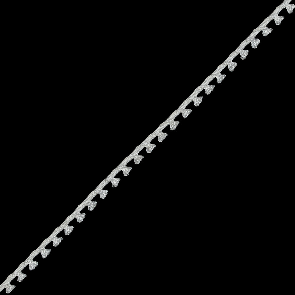 White Loop Braided Trim - 0.25