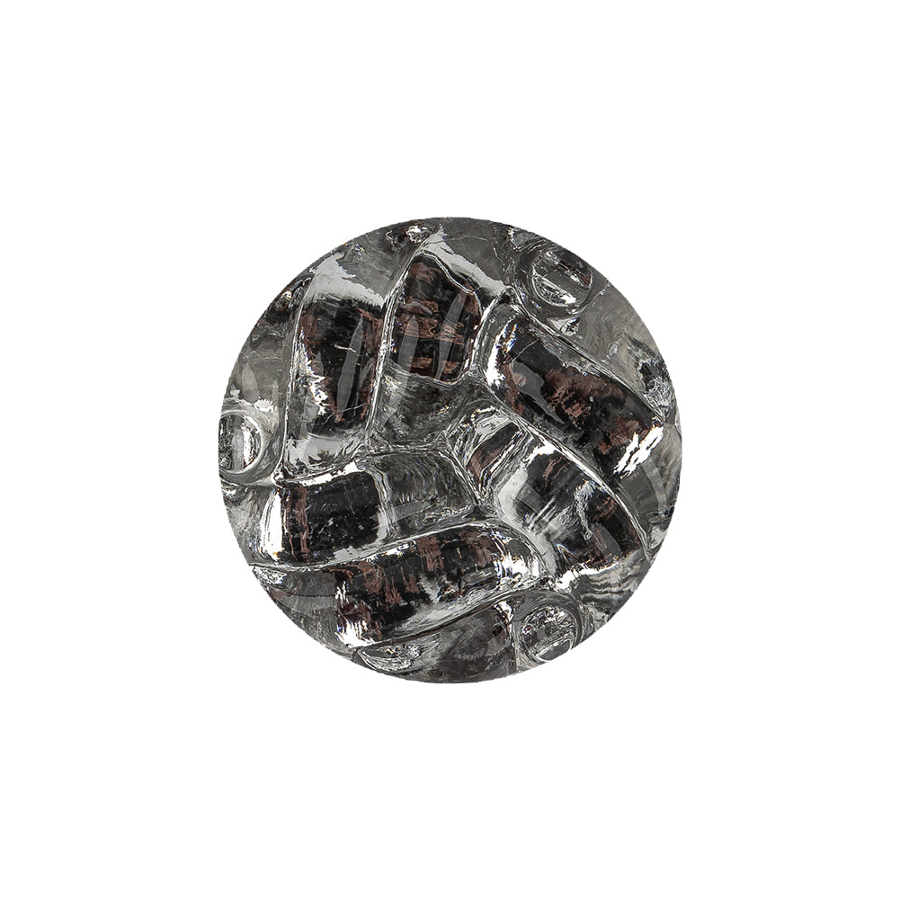 Vintage Twist Glass Shank Back Button with Silver Backing - 34L/21.5mm - Joann Fabrics