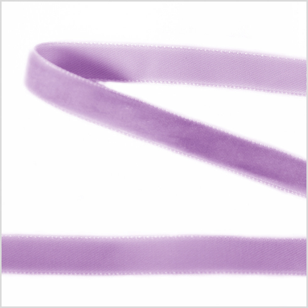 Single Faced Velvet Ribbon Made in Italy - 3/8
