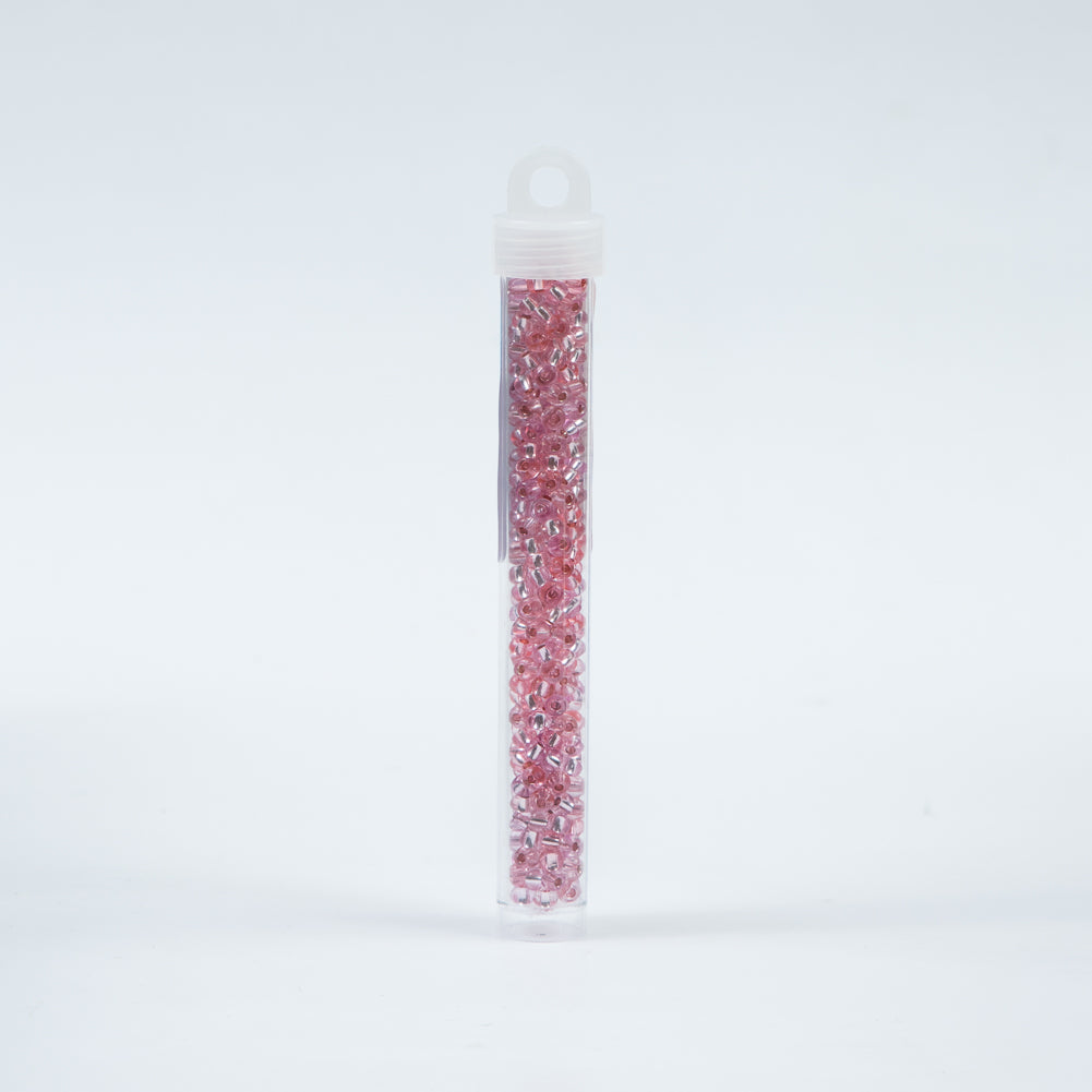 Silver Lined Pink Czech Seed Beads - Size 6 - Joann Fabrics