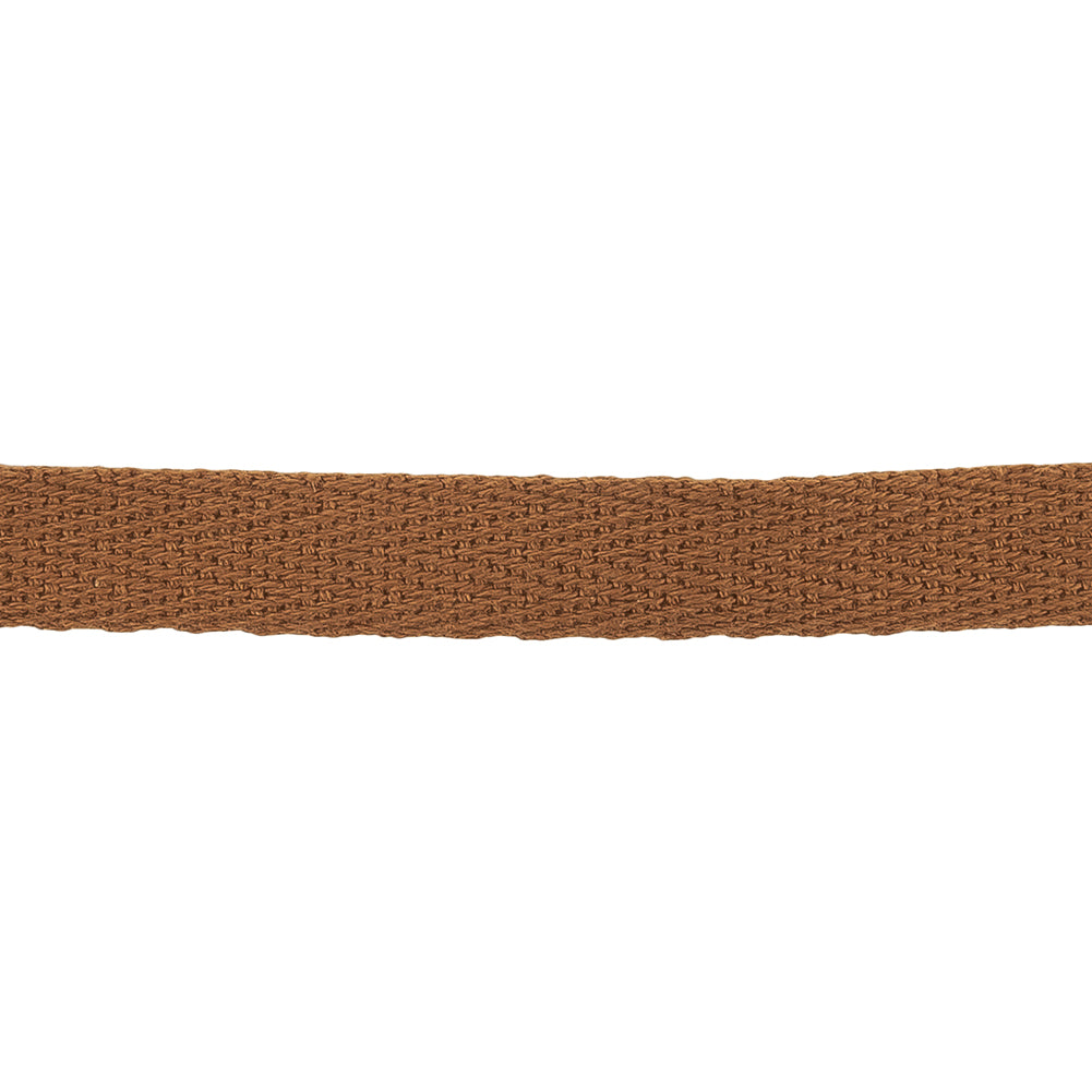 Pecan Brown Cotton Twill Tape - 0.5